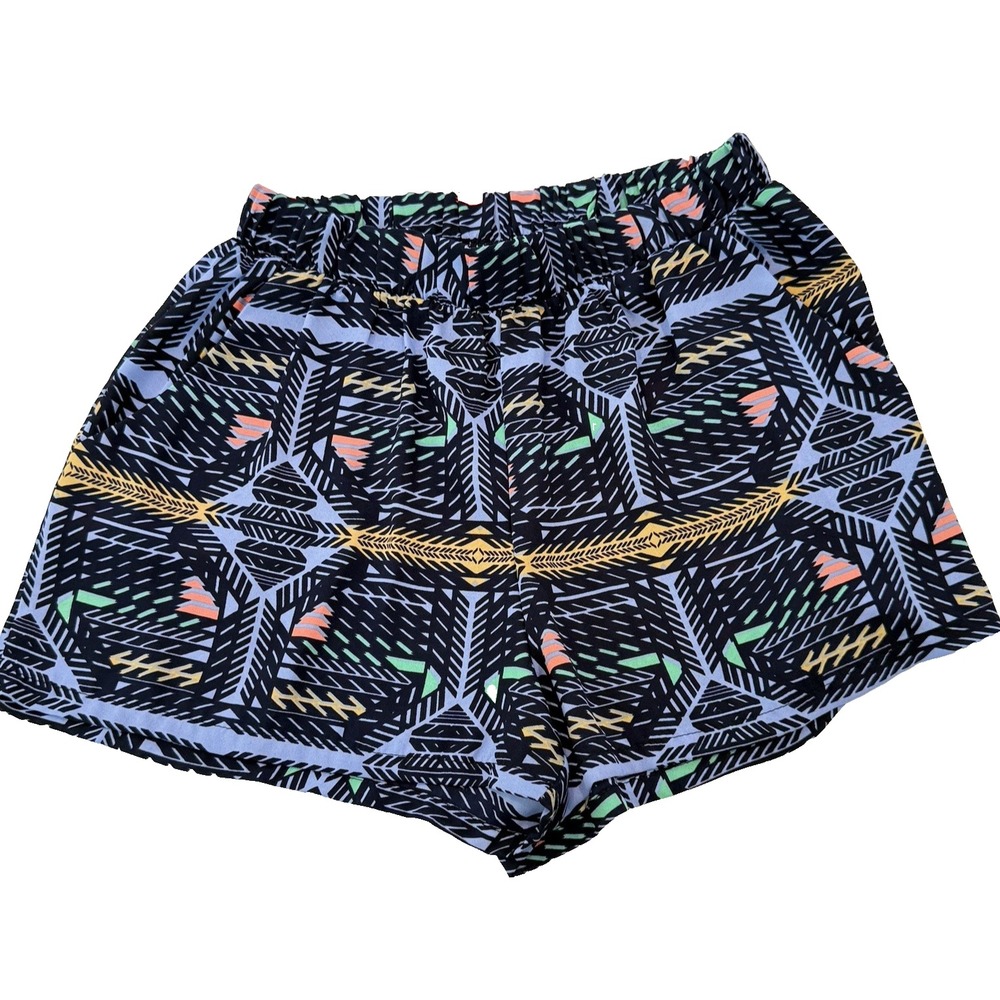 Tyche High Rise Geometric Printed Shorts Flowy Women's Size Medium Boho‎ Pockets